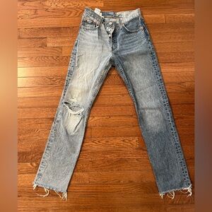 Levi’s double denim jeans